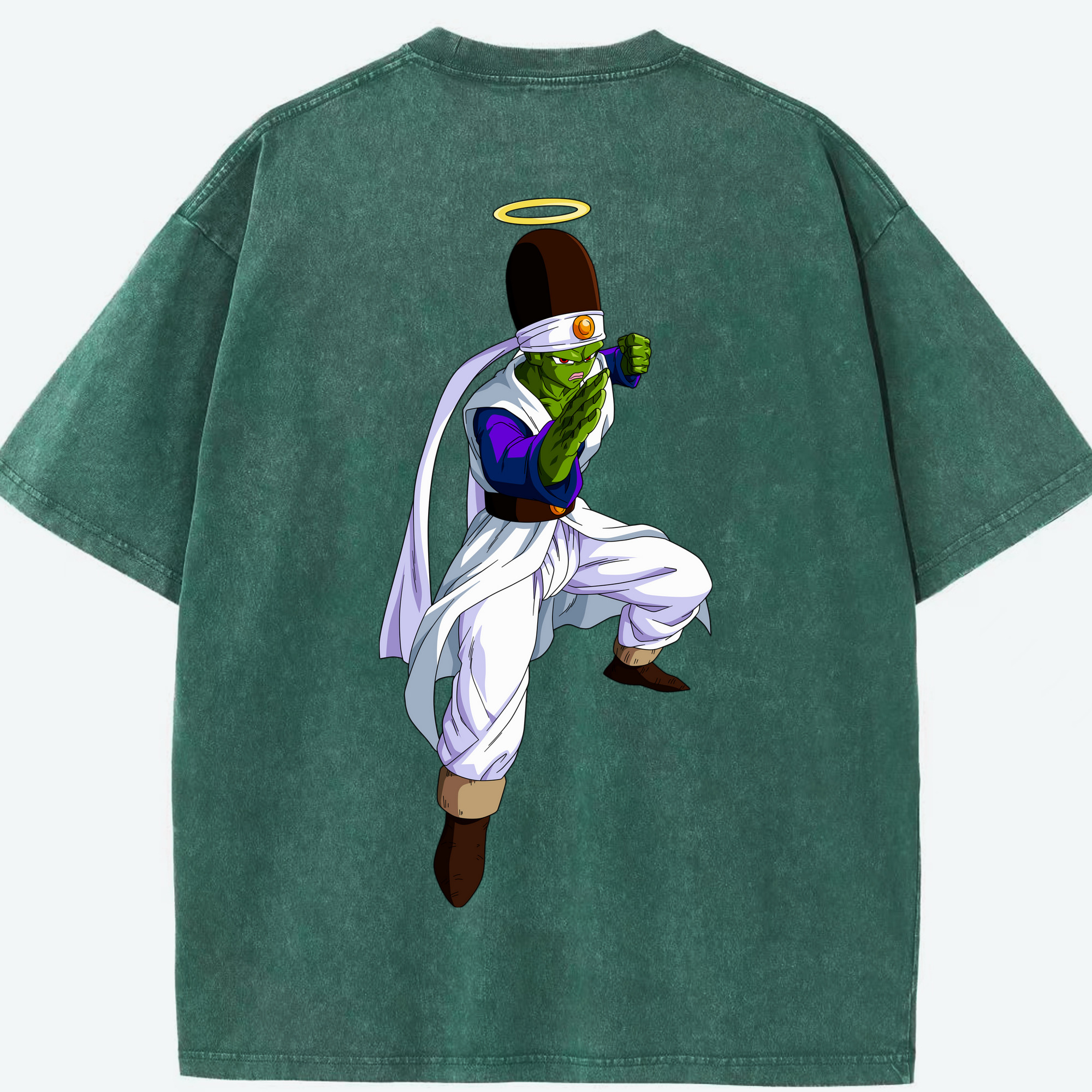 （画像用） ドラゴンボール パイクーハン DRAGON BALL Pikkon 綿100% ヴィンテージ風 半袖Tシャツ（背面プリント）